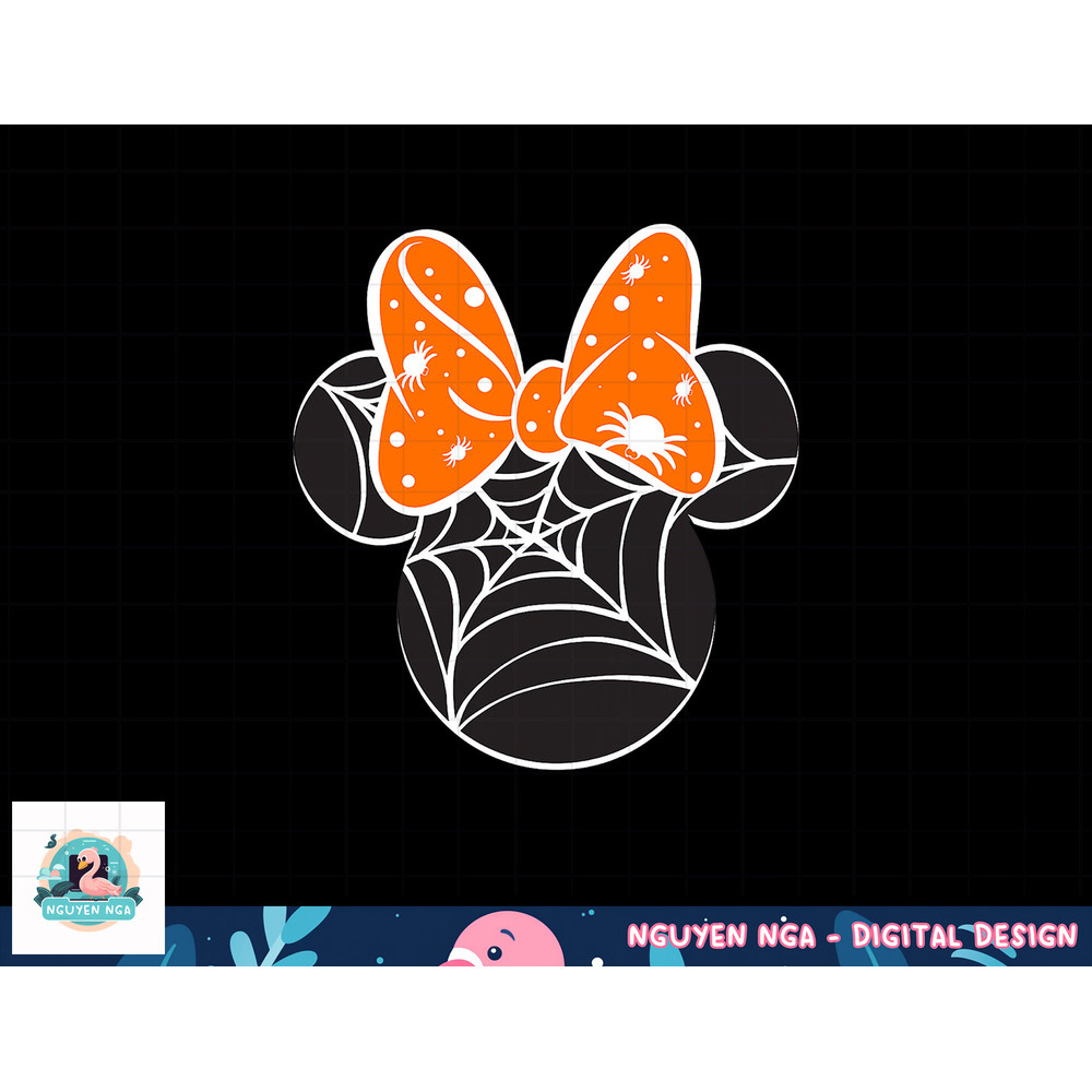 Disney Mickey & Friends Halloween Minnie Spider Web Logo png, sublimation copy.jpg