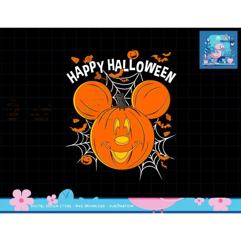 Disney Mickey & Friends Mickey Pumpkin Happy Halloween png, sublimation copy.jpg