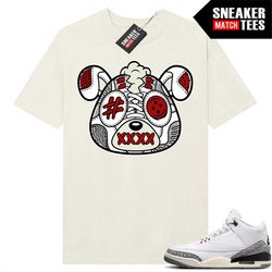 white cement 3s to match sneaker match tees sail 'sneakerhead puppy'
