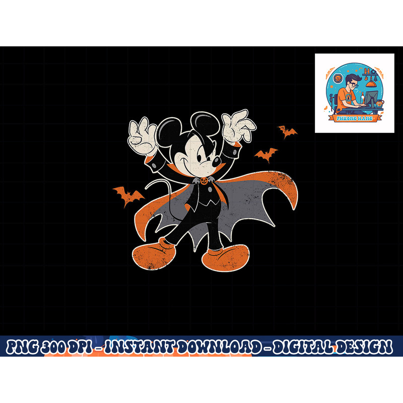 Disney Mickey Mouse Spooky Dracula Costume Halloween png, sublimation copy.jpg