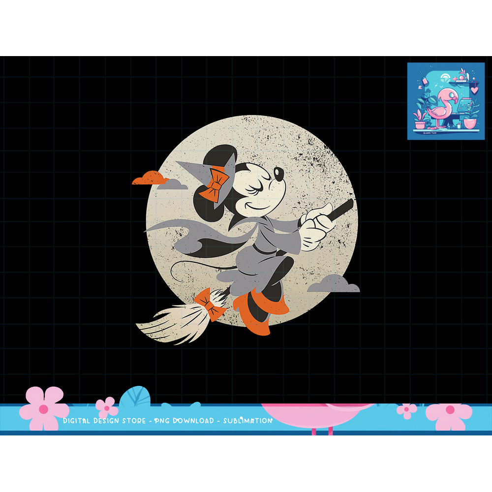 Disney Minnie Mouse Flying Witch Costume Halloween png, sublimation copy.jpg