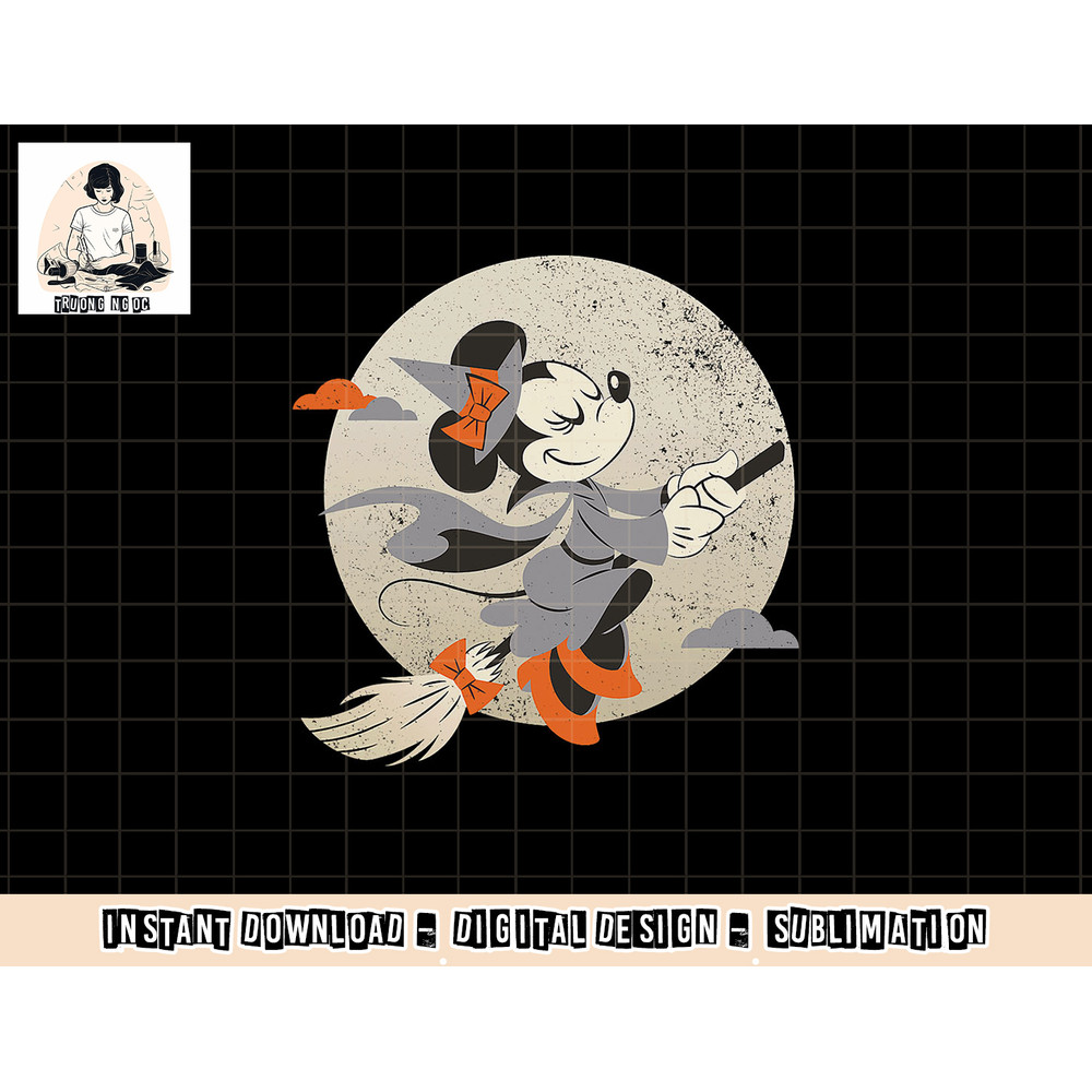 Disney Minnie Mouse Flying Witch Costume Halloween png, sublimation copy.jpg