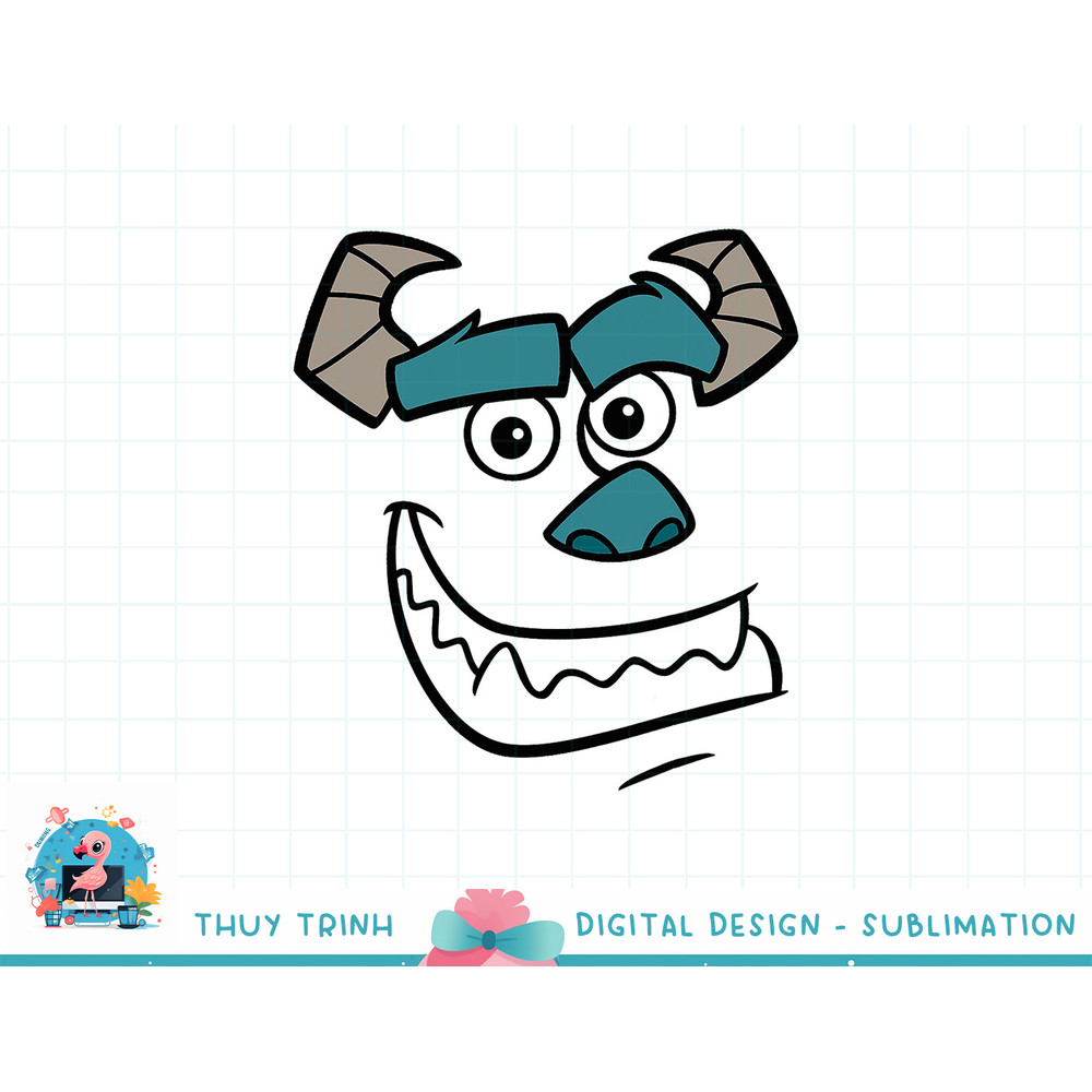Disney Monsters Inc. Sulley Face Halloween png, sublimation copy.jpg