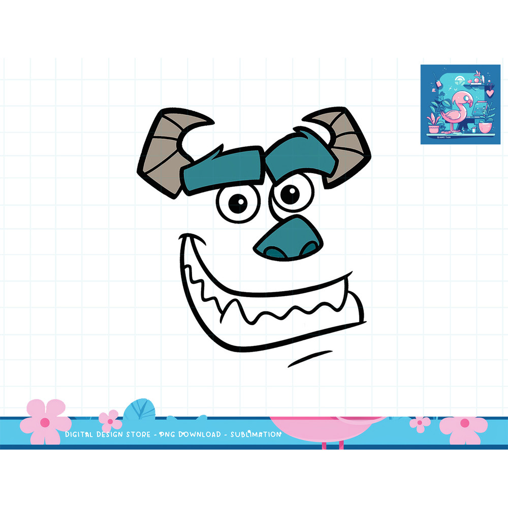 Disney Monsters Inc. Sulley Face Halloween png, sublimation copy.jpg