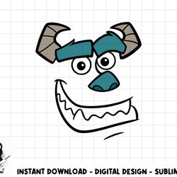 disney monsters inc. sulley face halloween png, sublimation copy