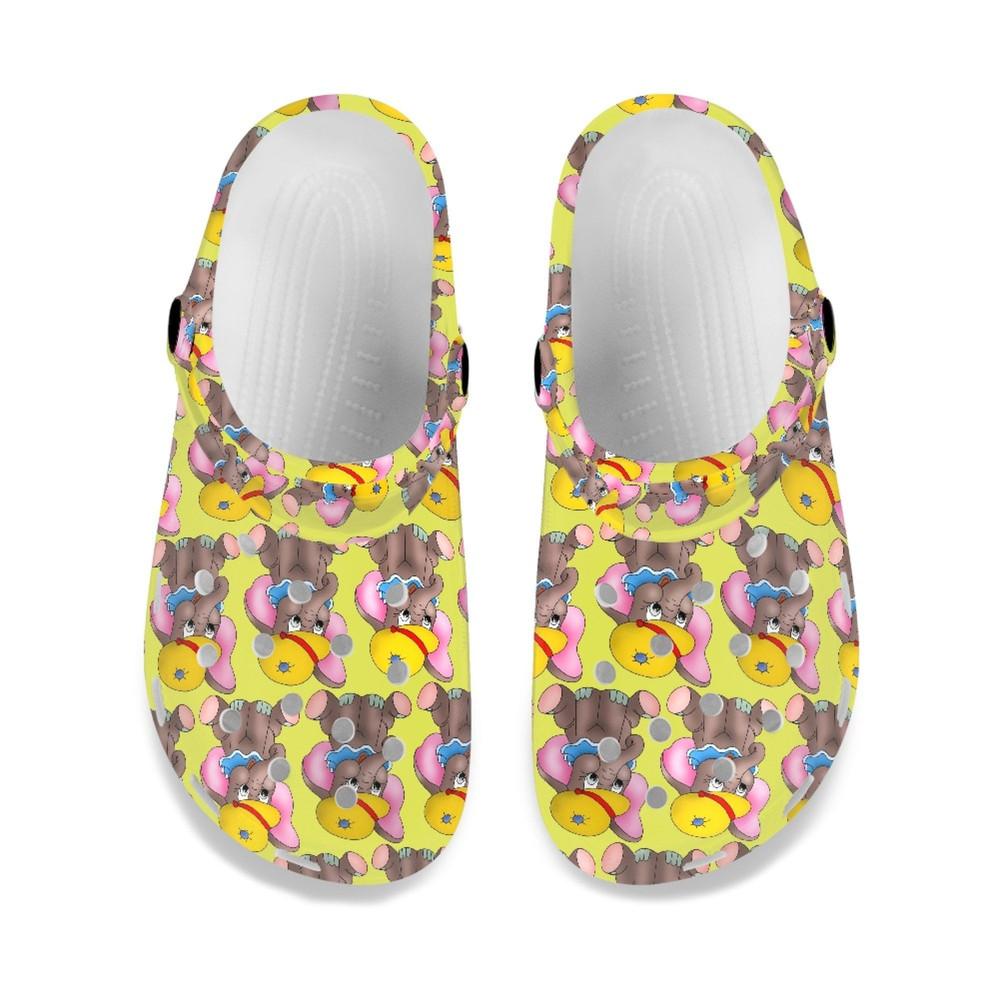 Custom Elephant Crocs Shoes, Funny Slippers, Personalized Elephant Crocs Shoes, Beach Shoes, Summer Outdoor Shoes.jpg