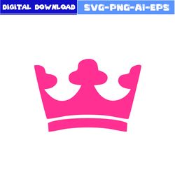pink crown king svg, barbie girl svg, barbie svg, girl svg, barbie princess svg, princess svg, cartoon svg, png eps file