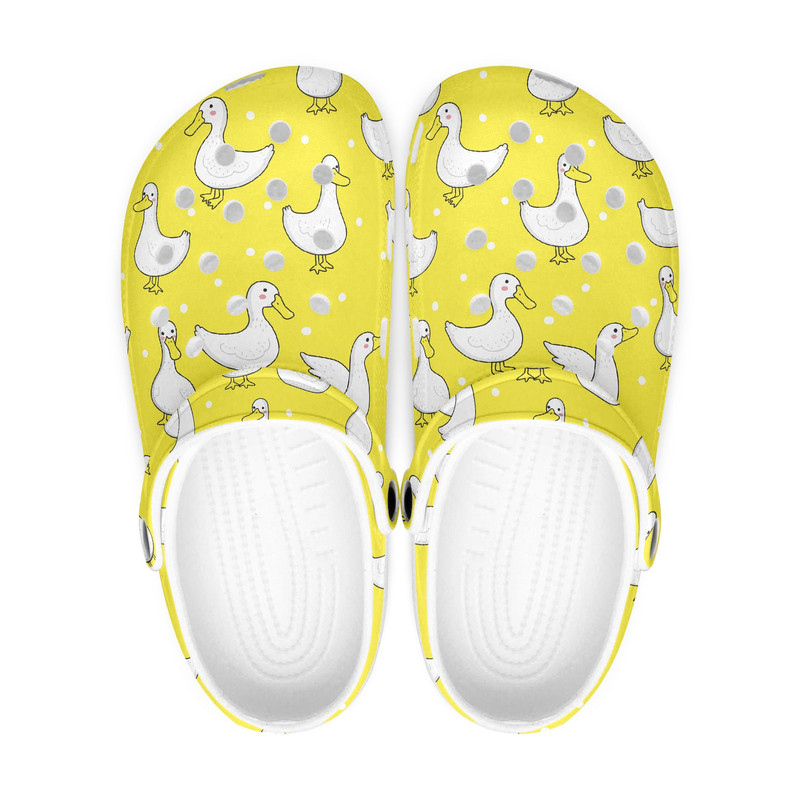 Yellow Geese Clogs Crocs, Farm Animals, Farmer Gift, Funny Animal Shoes, Animal Lover.jpg