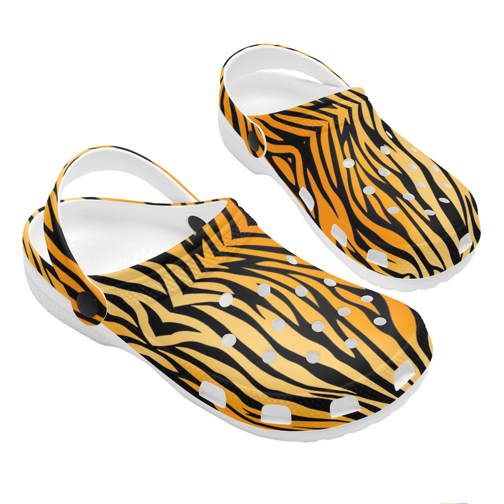 Women's Shoes Tiger Print Clogs Comfort Shoes Footwear Gift for Her Casual Shoes Woman Shoes Womens Shoes Clog Slip on Shoes Gift for Friend.jpg