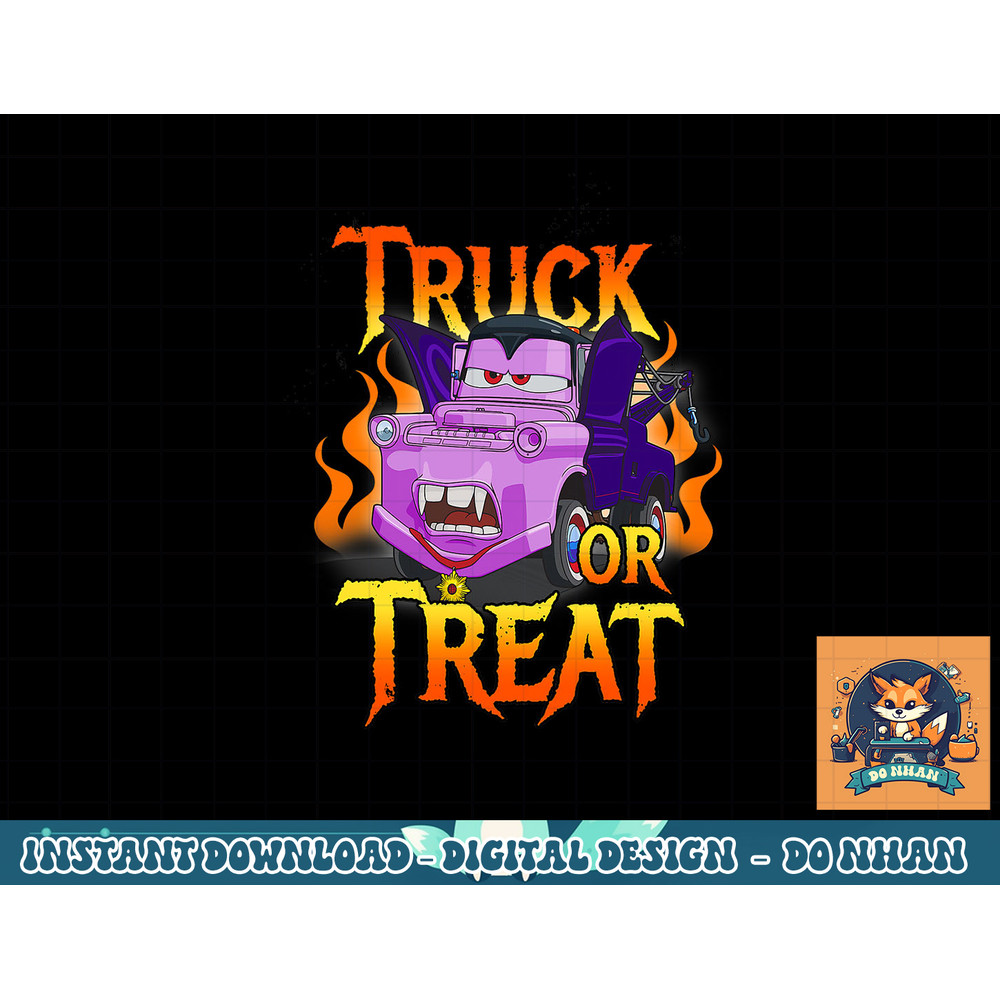 Disney Pixar Cars Halloween Vampire Truck Or Treat png, sublimation copy.jpg
