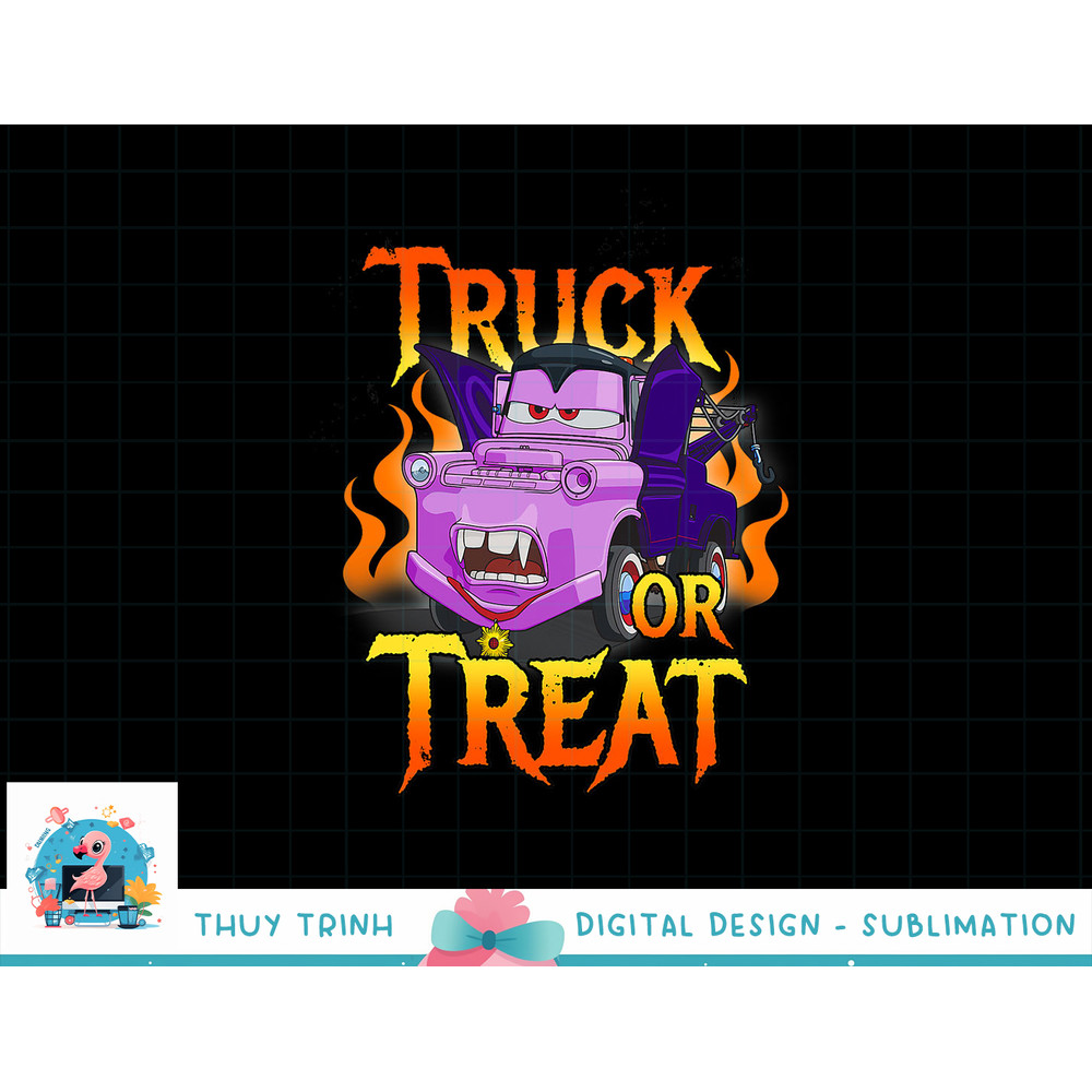 Disney Pixar Cars Halloween Vampire Truck Or Treat png, sublimation copy.jpg