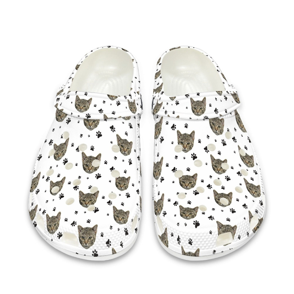Custom Pet Face Crocs Shoes , Cat Face Slippers , Personalized Name Shoes , Best Gift For Dog  Cat Owner , EU Size 36-48.jpg