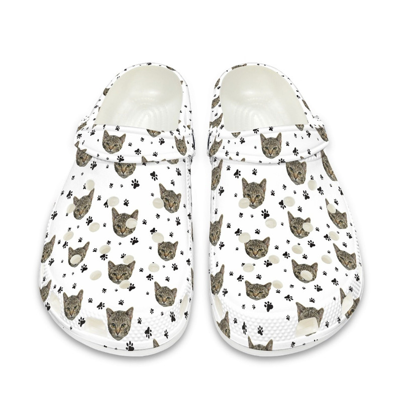 Custom Pet Face Crocs Shoes , Cat Face Slippers , Personalized Name Shoes , Best Gift For Dog  Cat Owner , EU Size 36-48.jpg