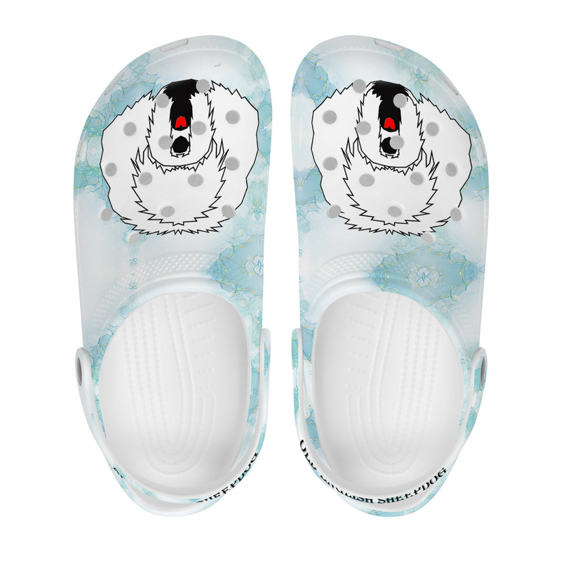 Clogs, Womens Crocs, Mens Crocs, Sandals, Old English Sheepdog, Unisex Crocs, Sheepie Mom Gift, Sheepie Dad Gift, Youth, Adult Shoes.jpg