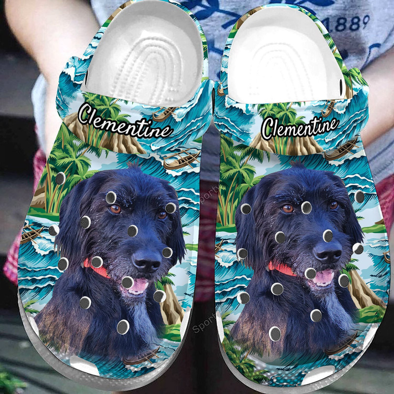 Personalized Pet Face Crocs Shoes, Funny Dog Slippers , Personalized Photo Shoes , Purple WatercolorCat Owner, EU 36-48, US Size 45 - 12-1.jpg