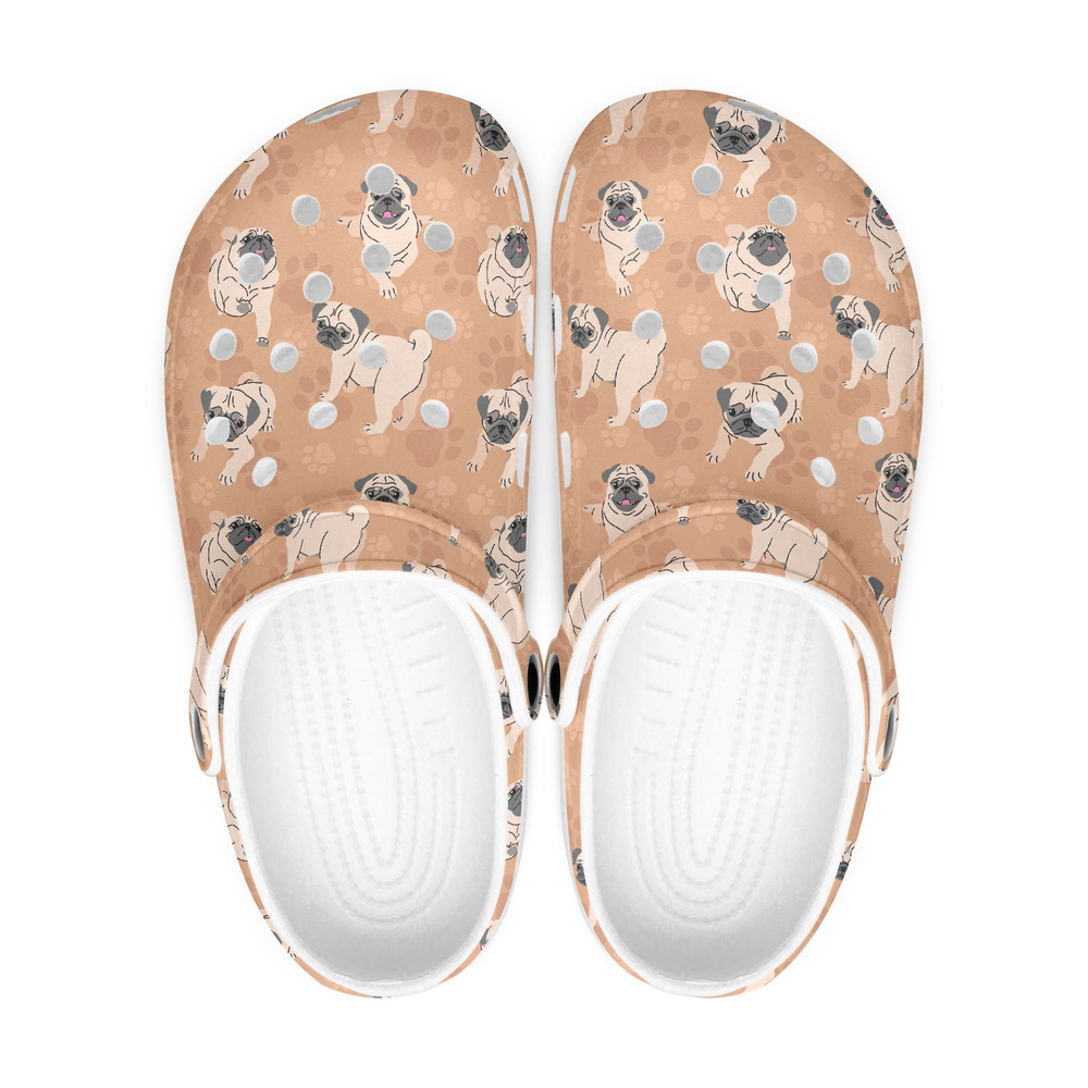 Pug Pug Dog Owner Clogs Slippers, Pug Dog Breed, Cute Puppy, Dog Lover Gift.jpg
