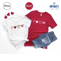 cute love shirt, valentines day shirt, lover shirt, couple gift shirt, heart lover gift tee, valentines day shirt for wo