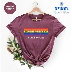 gender equality shirt, equality hurts no one shirt, social justice, human rights, lgbti shirt, pride tshirt, feminist ac