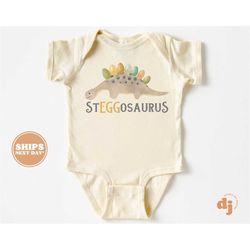 baby onesie - steggosaurus easter shirts & bodysuit - easter shirts for babies 5591