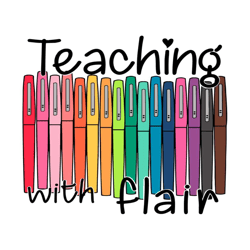 teaching with flair back to school svg, back to school svg, happy back to school svg, teaching with flair svg, teacher s