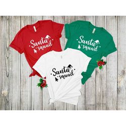 santa squad svg, christmas svg, santa hat svg, christmas squad svg, dxf, eps, png, christmas shirt, printable, cut file,