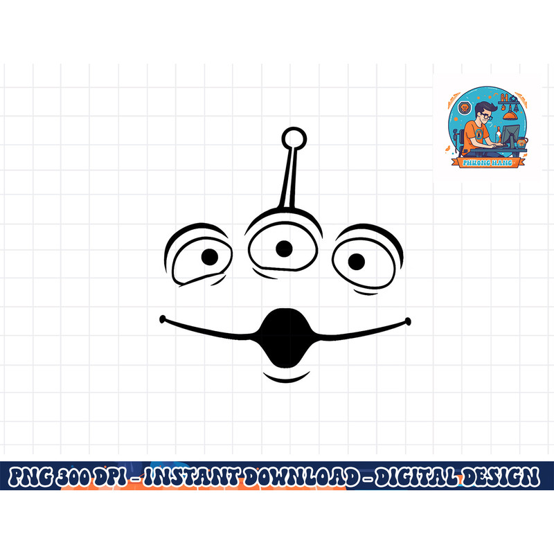 Disney Pixar Toy Story Alien Face Halloween png, sublimation copy.jpg