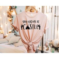 you had me castle shirt, disneyland castle icon, castle disney tee, trip to disneyland, women shirt, gift for disney lov