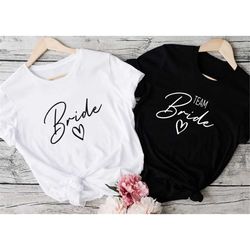 bachelorette party shirts, team bride shirt, bride squad shirts, bridesmaid shirts, bride and crew, custom bachelorette