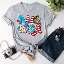retro america shirt, leopard 4th of july shirt, usa flag, patriotic shirt, independence day