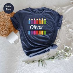 kids back to school shirt, personalized toddler school shirt, first day of school shirt, kids name shirt, school kids sh