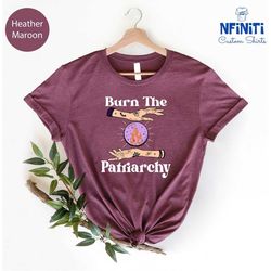burn the patriarchy shirt, feminist shirt, skeleton shirt, patriarchy shirt, feminist witch shirt, protest shirt, destro