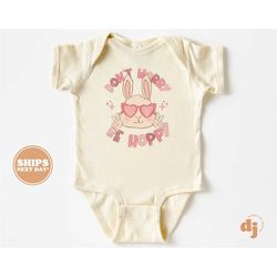 baby onesie - don't worry be hoppy easter shirts & bodysuit - easter shirts for babies 5530