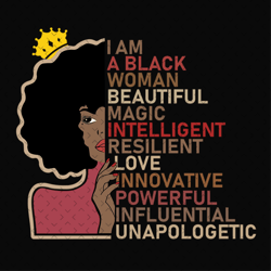 i am a black woman svg, black girl svg, black girl svg, black queen svg, black woman svg, black beauty svg, afro queen s