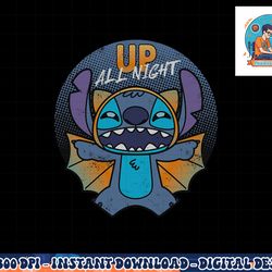 disney stitch halloween bat costume up all night png, sublimation copy