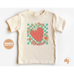 kids valentines day shirt - you're berry special kids retro tshirt - retro natural infant, toddler & youth tee 5500