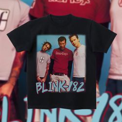 blink 182 bootleg graphic tee, vintage tee 90s t-shirt inspired unisex heavy cotton