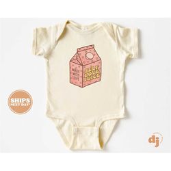 baby onesie - self love juice bodysuit - baby retro valentines natural onesie 5503
