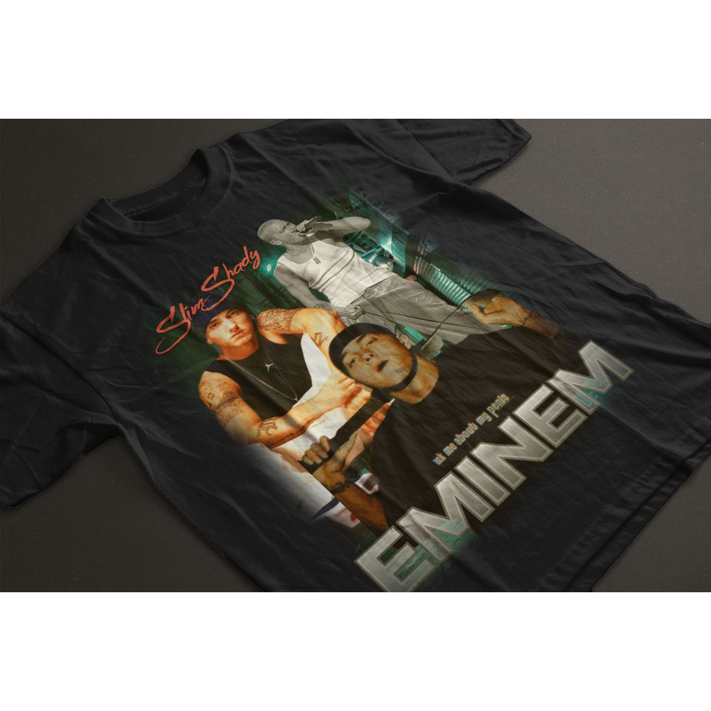 Eminem Vintage Style Bootleg Graphic Tee, Eminem Vintage Rap 90s Tee Inspired Unisex Heavy Cotton - 2.jpg