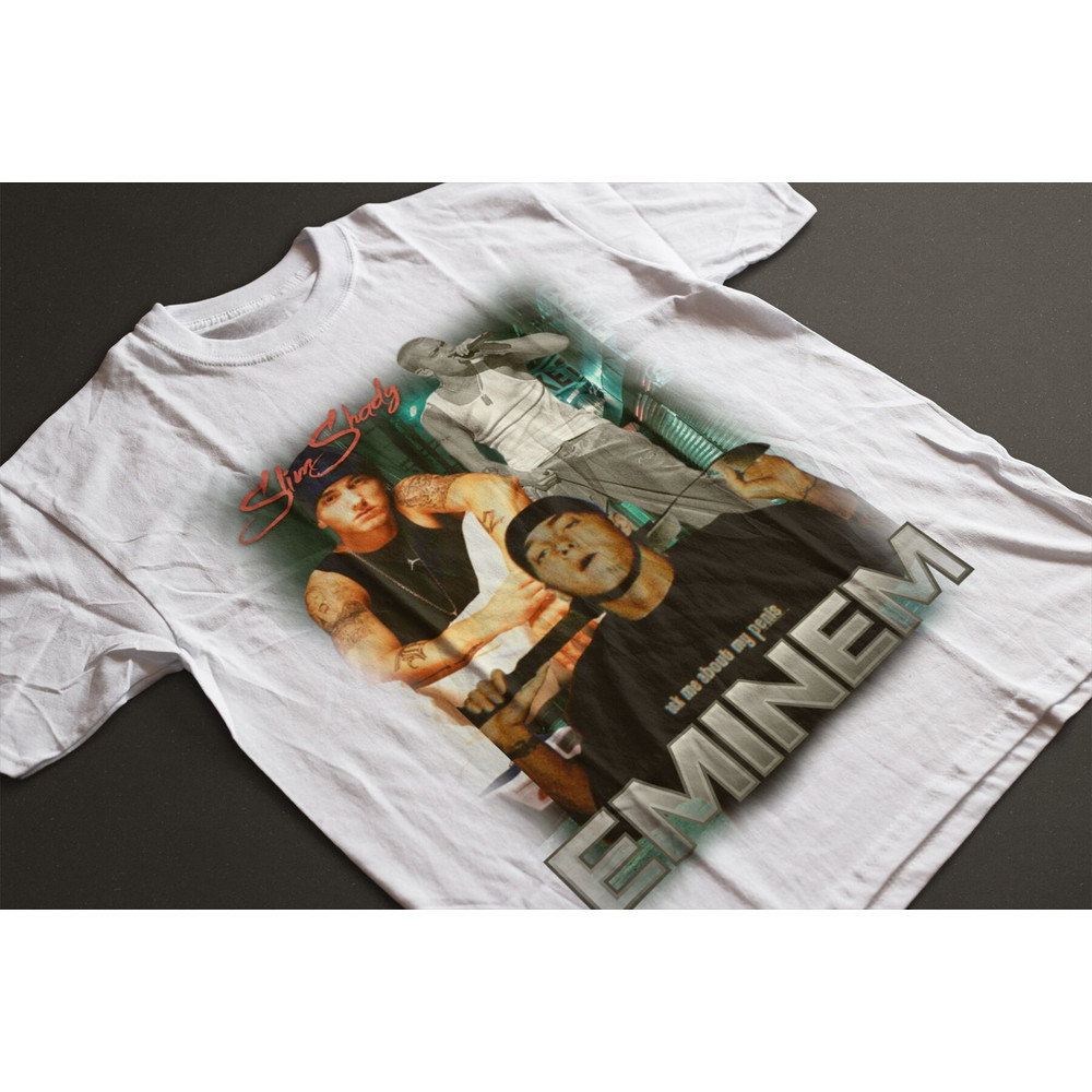 Eminem Vintage Style Bootleg Graphic Tee, Eminem Vintage Rap 90s Tee Inspired Unisex Heavy Cotton - 4.jpg