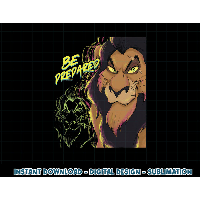Disney’s The Lion King Scar Be Prepared Villains Halloween png, sublimation copy.jpg