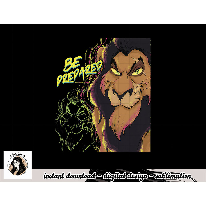Disney’s The Lion King Scar Be Prepared Villains Halloween png, sublimation copy.jpg