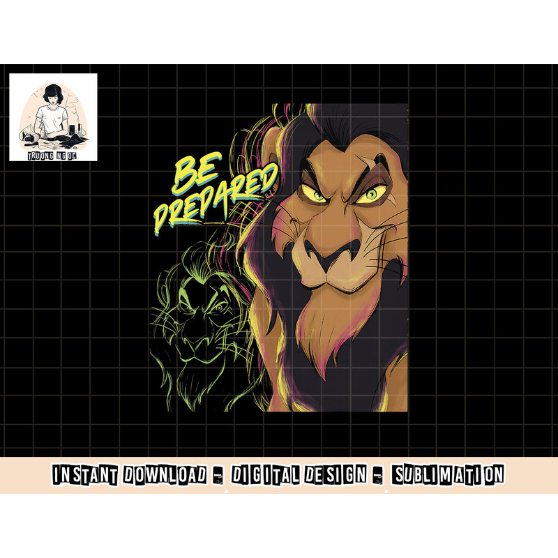 Disney’s The Lion King Scar Be Prepared Villains Halloween png, sublimation copy.jpg