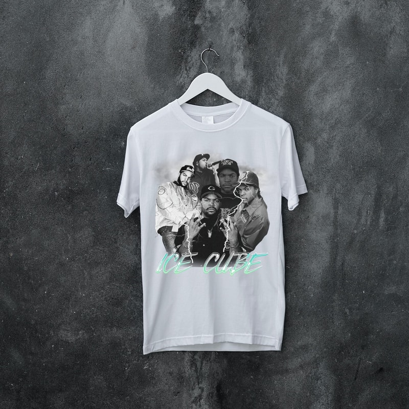 Ice Cube Vintage Style II Bootleg Graphic Tee, Ice Cube Vintage Rap Tee 90s Inspired Unisex Heavy Cotton - 3.jpg