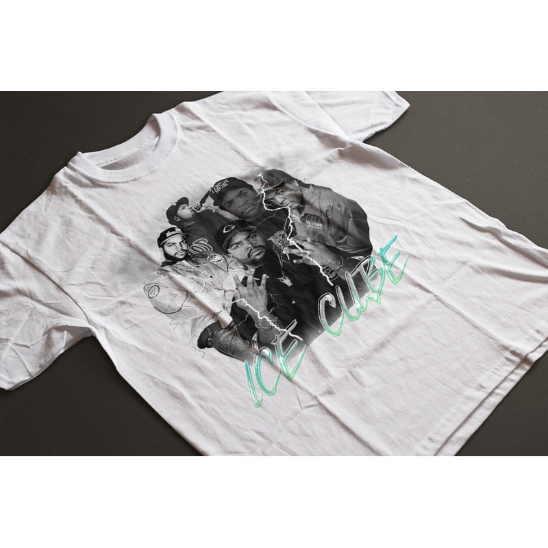 Ice Cube Vintage Style II Bootleg Graphic Tee, Ice Cube Vintage Rap Tee 90s Inspired Unisex Heavy Cotton - 4.jpg