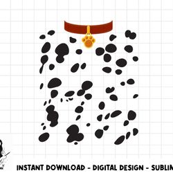 dog dalmatian costume dalmations spots puppy print halloween png, sublimation copy