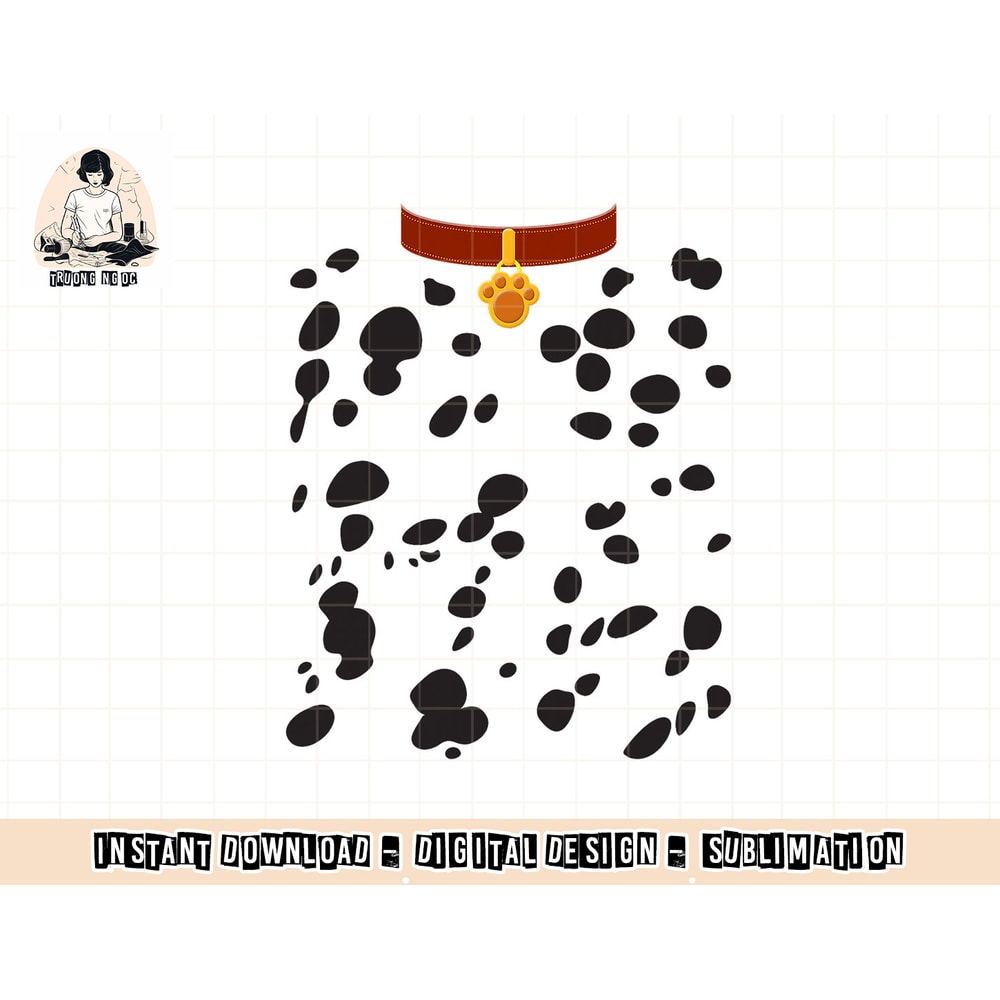 Dog Dalmatian Costume Dalmations Spots Puppy Print Halloween png, sublimation copy.jpg