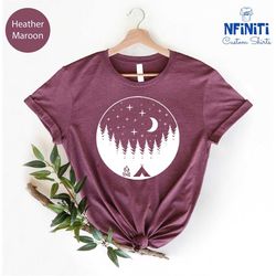 forest themed shirt, tree shirt, camping gift, adventure is calling, mountain themed shirt, wildlife tee, wilderness, pi