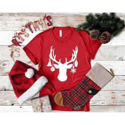 christmas deer t-shirt, merry christmas deer shirt, christmas shirt, gift for christmas, family christmas tees, holiday