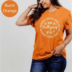 no bullying shirt, anti bully gift, unity day gift, harmony day shirt, pink shirt day, anti bully shirt, bully kids shir