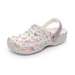 all-over print women's classic crocs, cute crocs, crocs, sandals, clog shoes